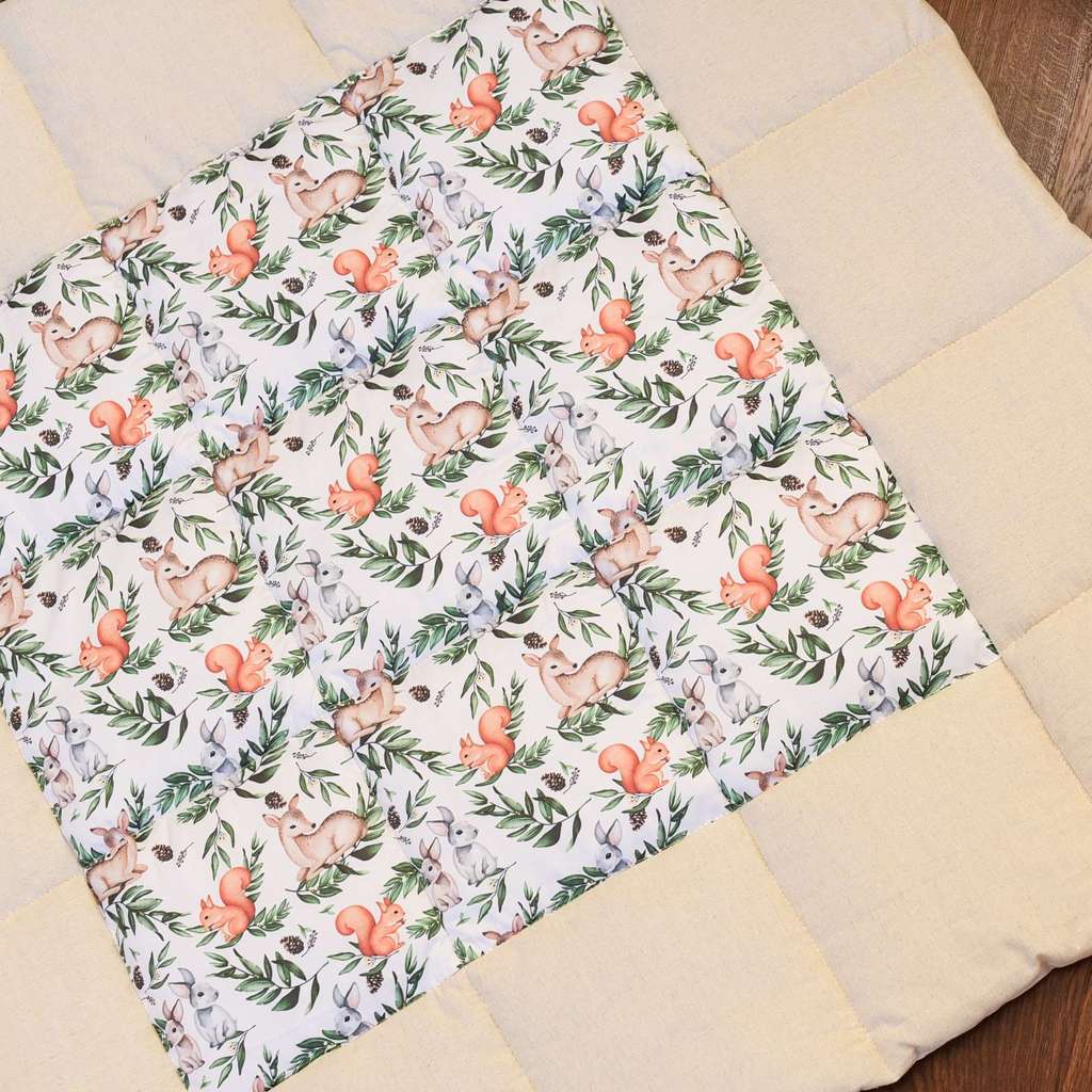 Игровой коврик "Зверята" 110*110см/130*130см