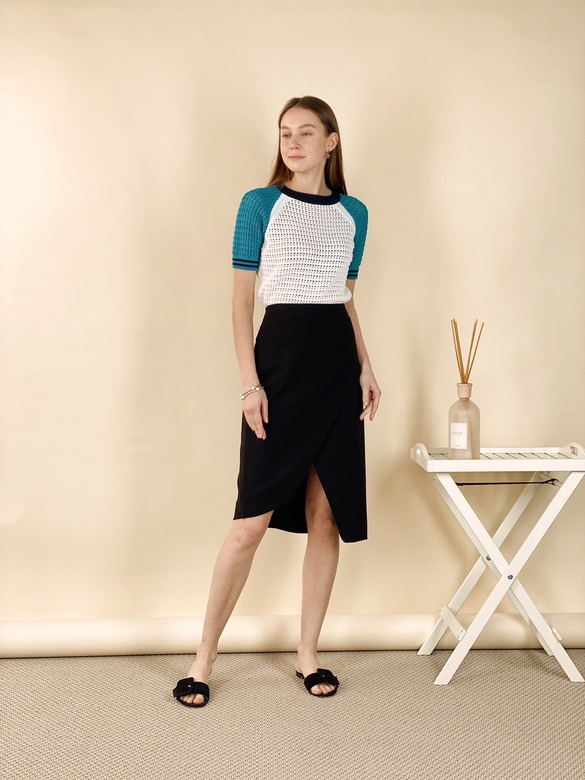 OTTOD'AME Юбка-карандаш с асимметричным запа́хом