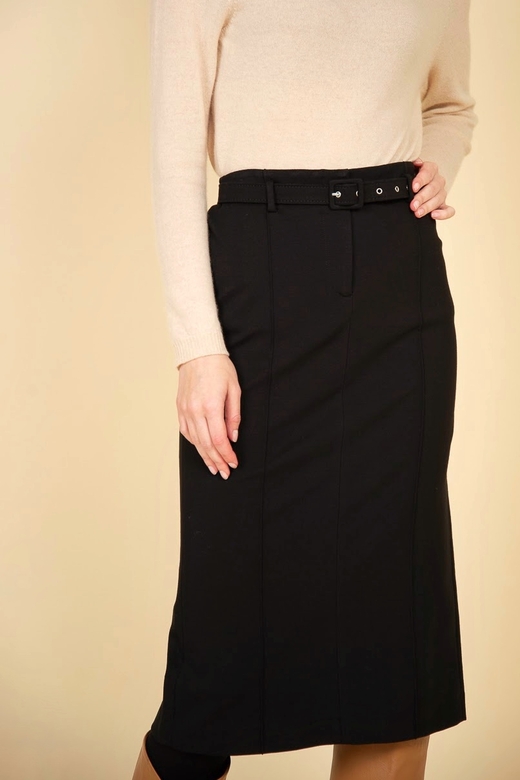 JUCCA Юбка-карандаш из плотного джерси в черном цвете