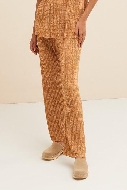 OTTOD’AME Брюки прямого кроя из трикотажа с принтом digital melange