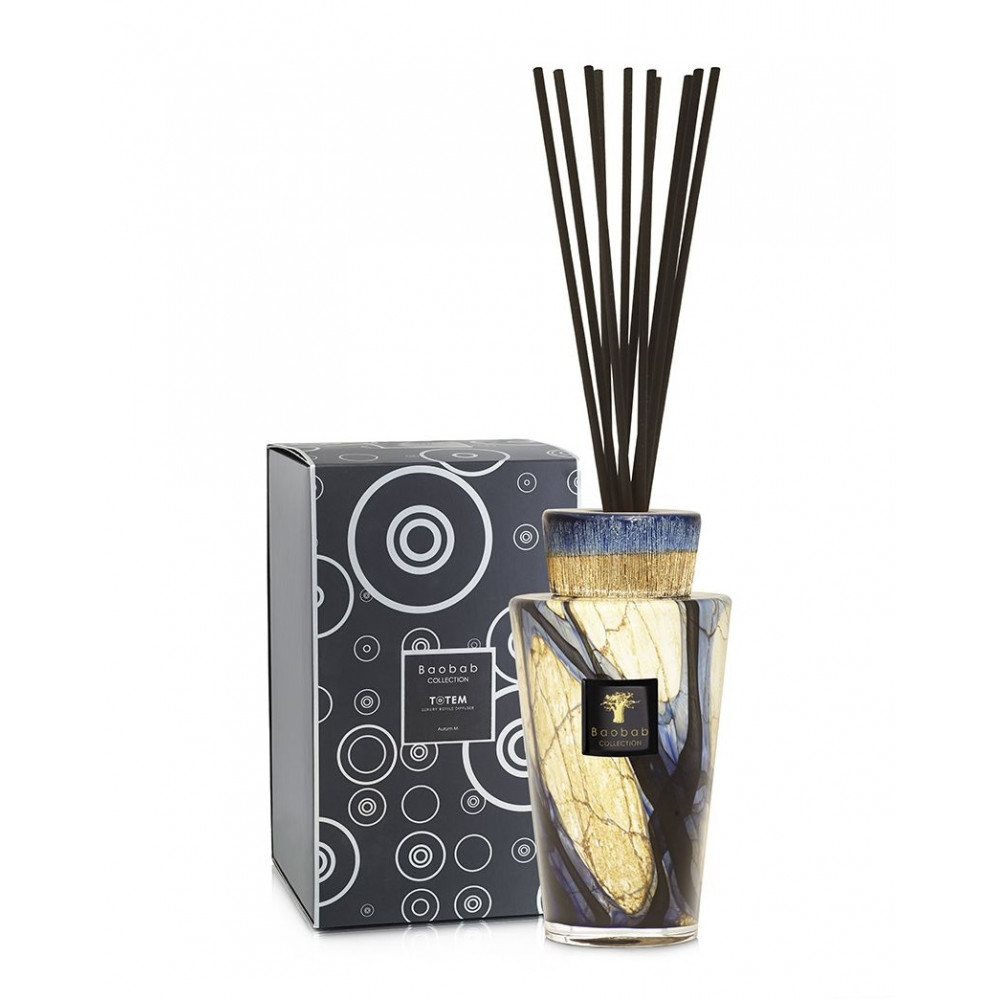 BAOBAB TOTEM Ваза-диффузор для аромата Lazuli из коллекции Stone из стекла с керамическим горлышком