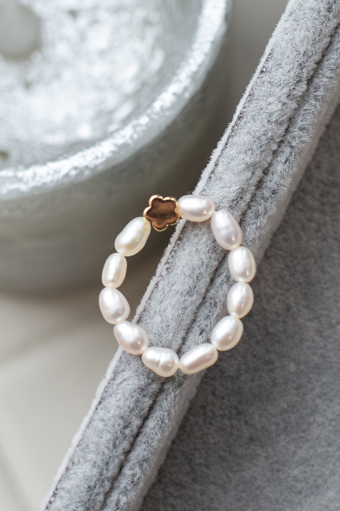 MODERN PEARLS Кольцо из речного жемчуга "flower "