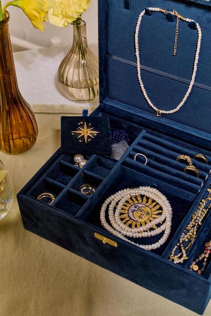 SITIS Шкатулка для украшений Navy, двухуровневая