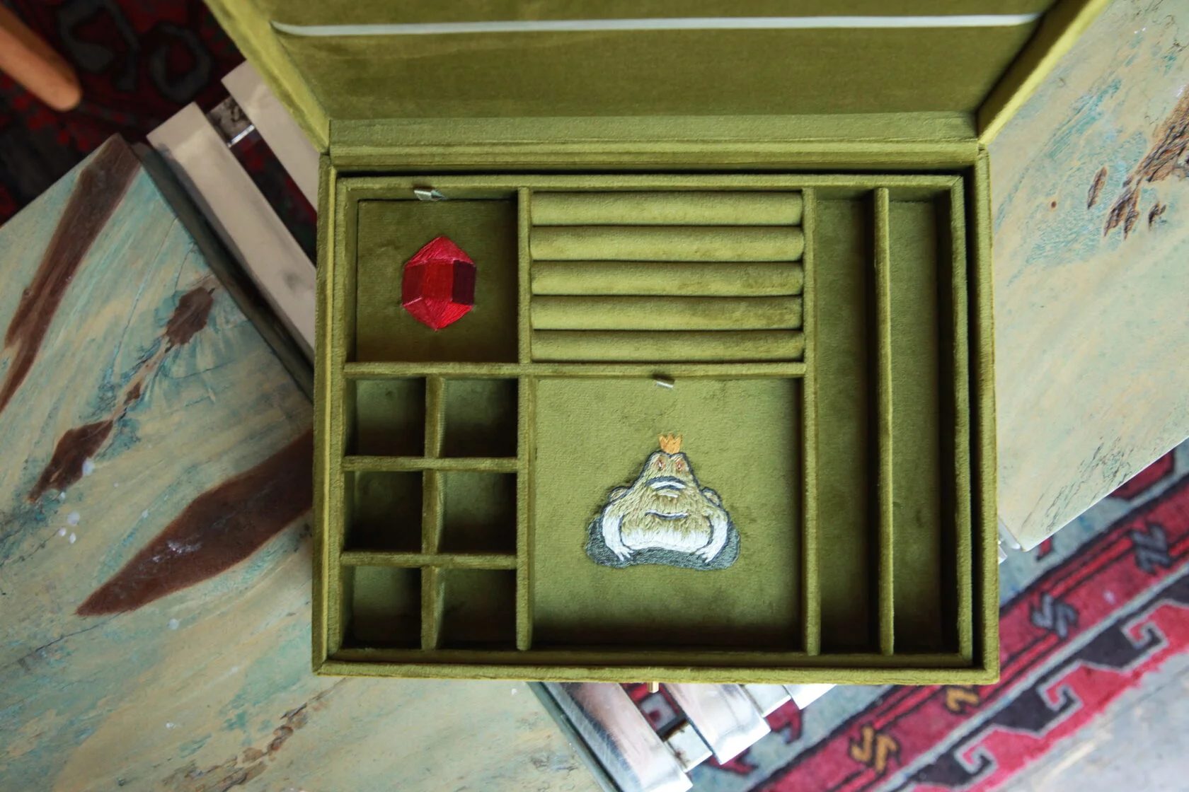 SITIS Шкатулка для украшений Olive, двухуровневая