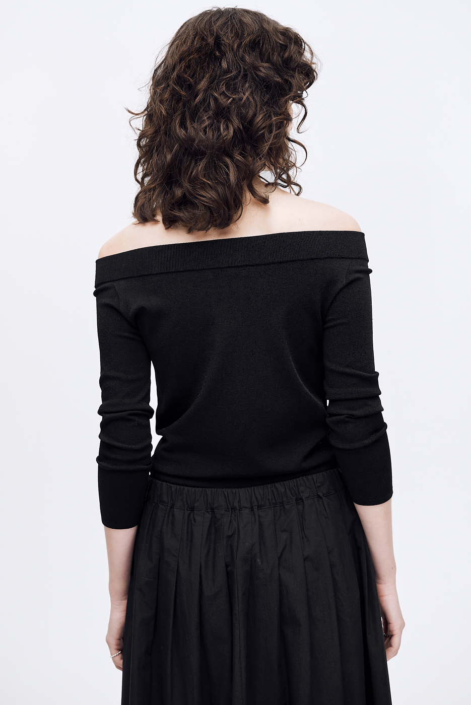 Roberto Collina Топ из плотной вискозы с открытой зоной декольте