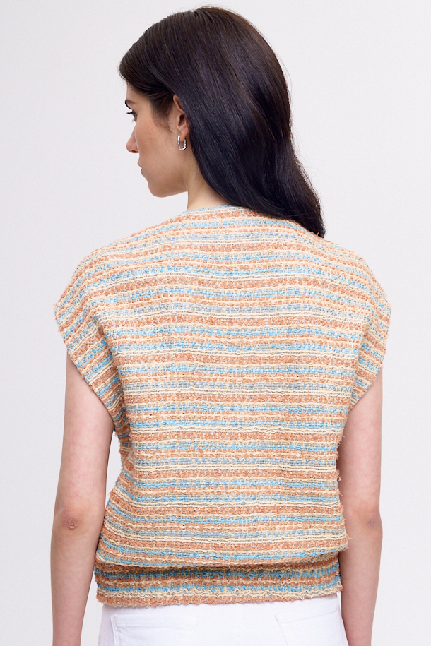 Roberto Collina Жилет из фактурного букле с накладными карманами