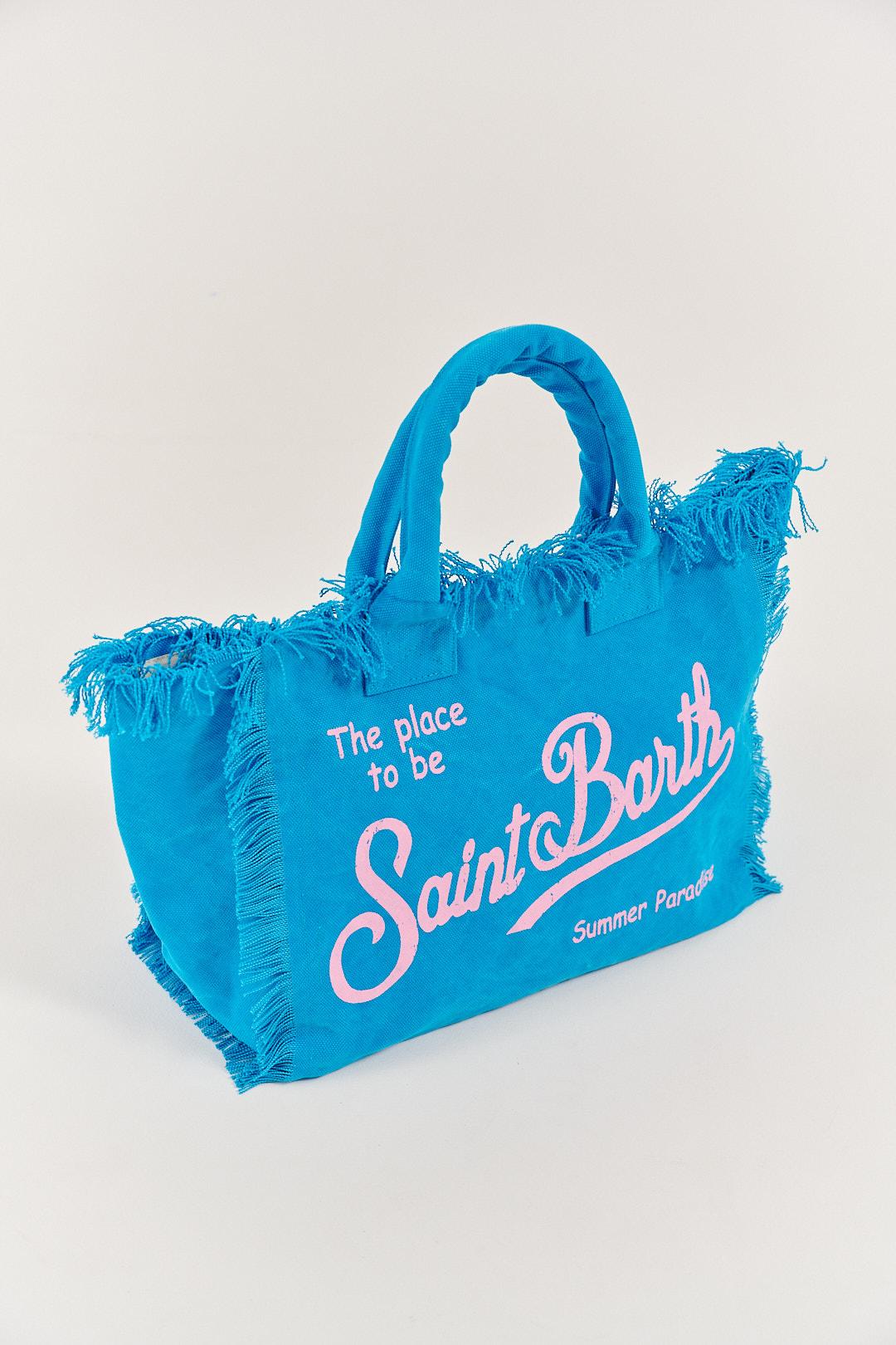 MC2 Saint Barth Сумка VANITY из хлопка канвас в оттенке ультрамарин