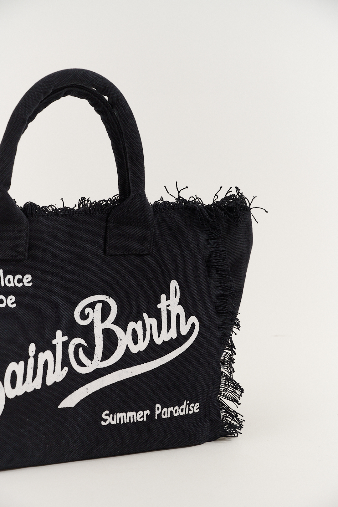 MC2 Saint Barth Сумка VANITY из хлопка канвас в черном цвете