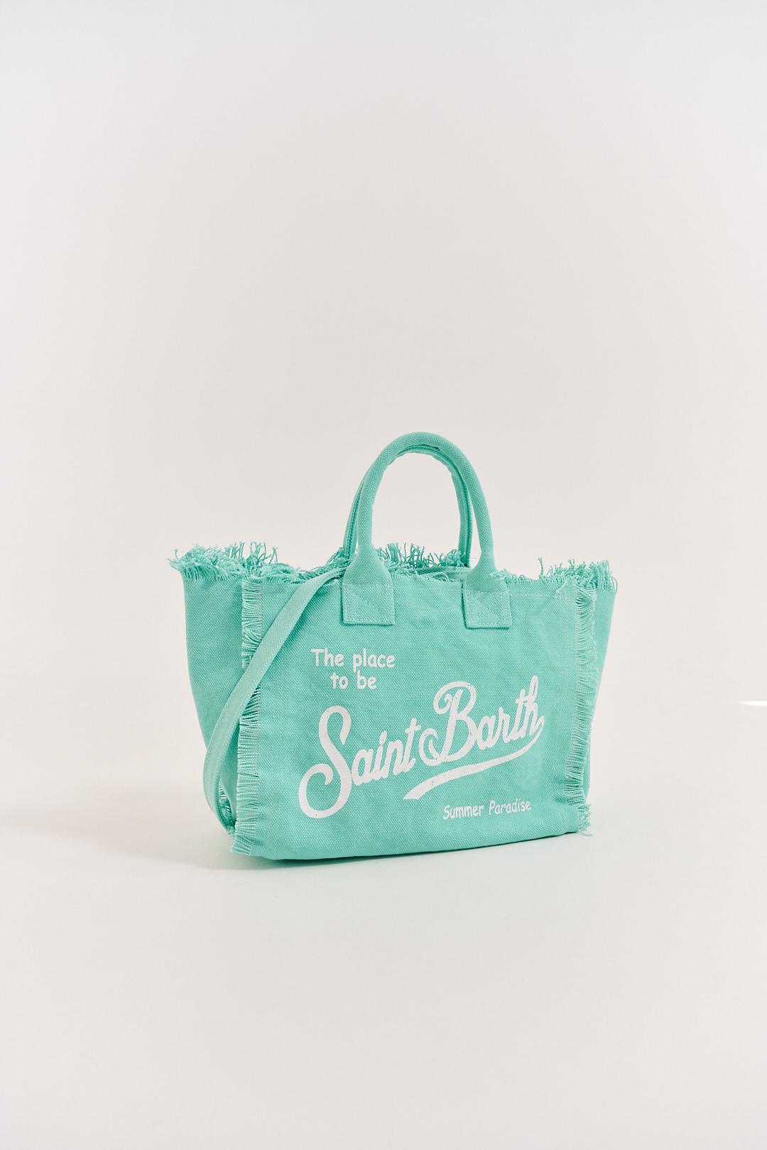 MC2 Saint Barth Сумка COLETTE из хлопка канвас лазурного оттенка