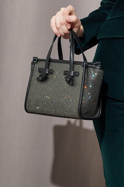 GIANNI CHIARINI Сумка Miss MARCELLA из страз графитового оттенка. Limited