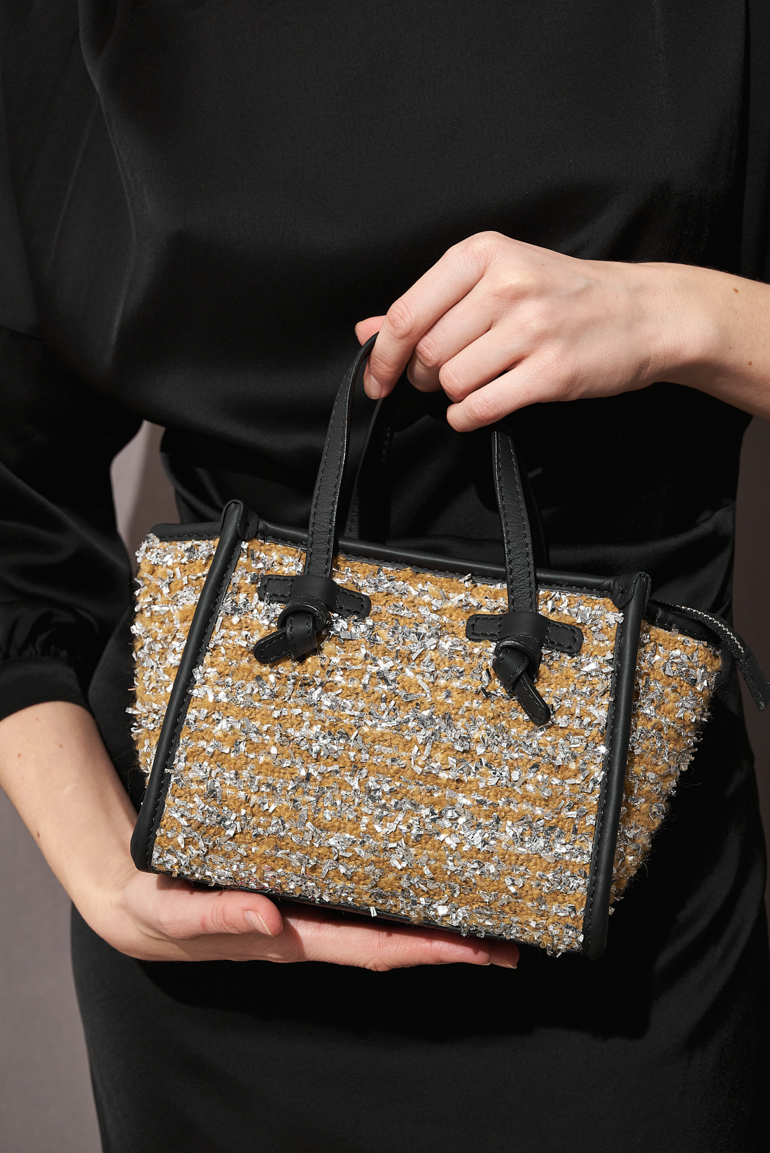 GIANNI CHIARINI Сумка Miss MARCELLA из буклированной ткани. Limited