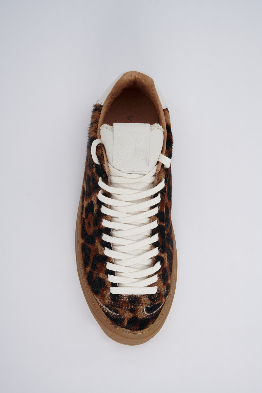 AQVA ALTA Кеды на шнуровке из кожи пони с лео-принтом