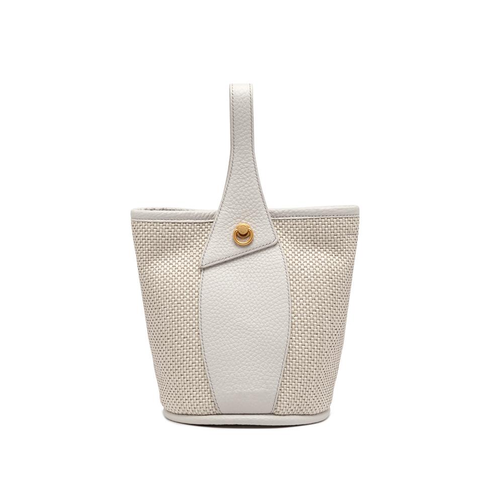 GIANNI CHIARINI Сумка ESTER из комбинированной жаккардовой рафии и кожи