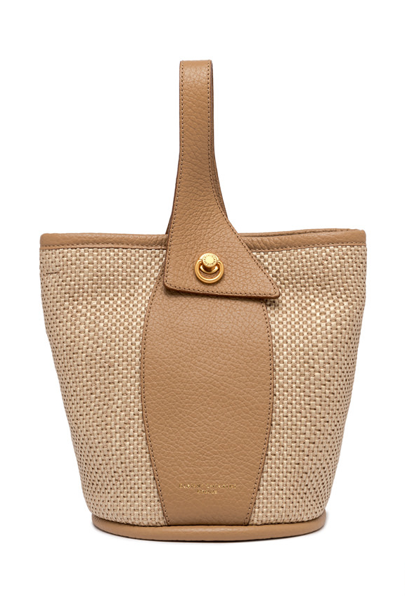 GIANNI CHIARINI Сумка ESTER из комбинированной жаккардовой рафии и кожи