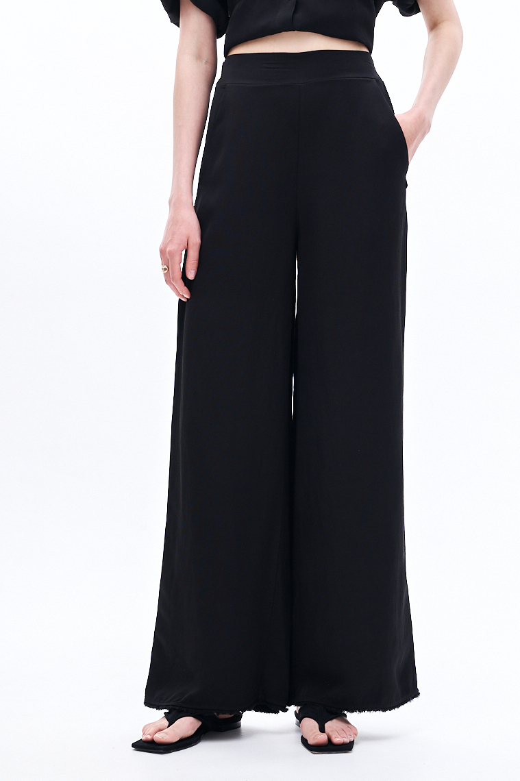 MEME ROAD Брюки свободного кроя из бленда вискозы и льна