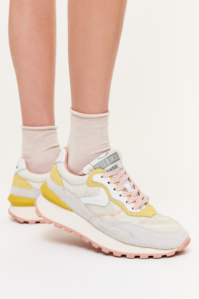 VOILE BLANCHE Кроссовки QUARK из комбинированной замши и парусного нейлона