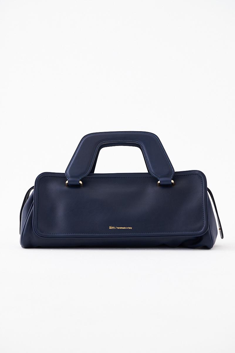 AIM Сумка OLIVIA из премиальной мягкой телячьей кожи оттенка navy blue