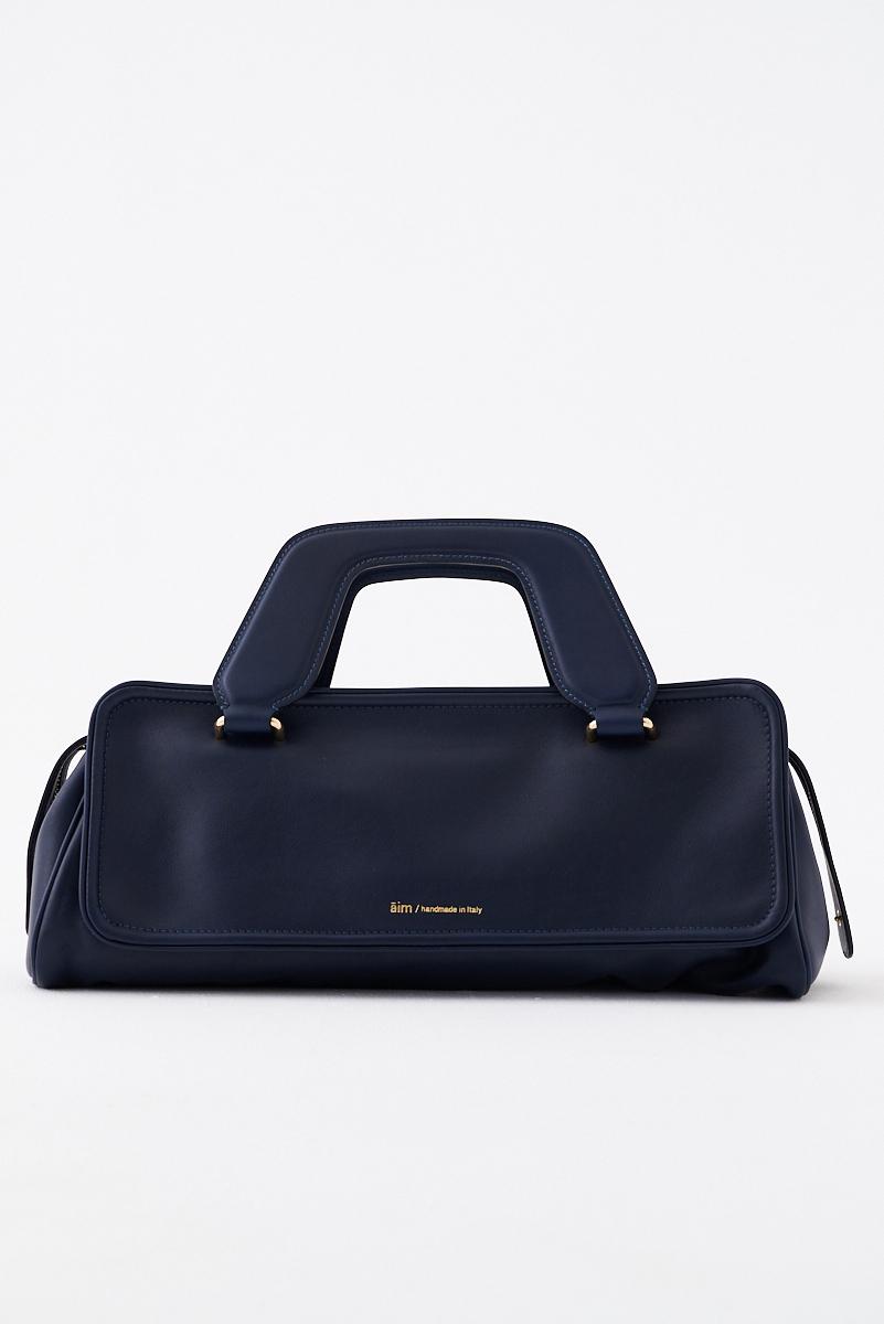 AIM Сумка OLIVIA из премиальной мягкой телячьей кожи оттенка navy blue
