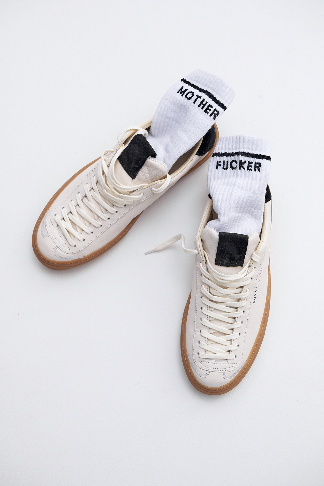 MOTHER Носки из хлопка с эластаном ‘mother fucker’
