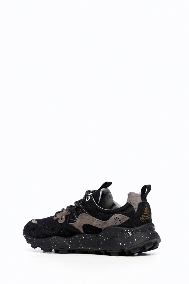 FLOWER MOUNTAIN Кроссовки YAMANO3 в комбинации замши и нейлона total black