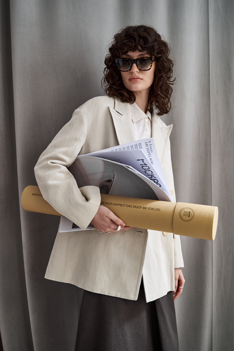 TELA Жакет двубортный из хлопка канвас