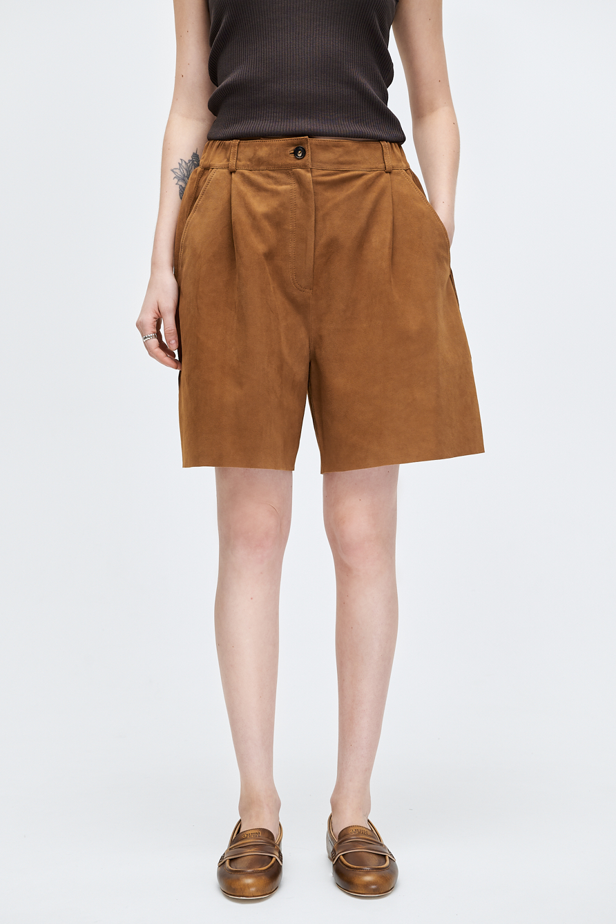 TELA Бермуды из нежной замши
