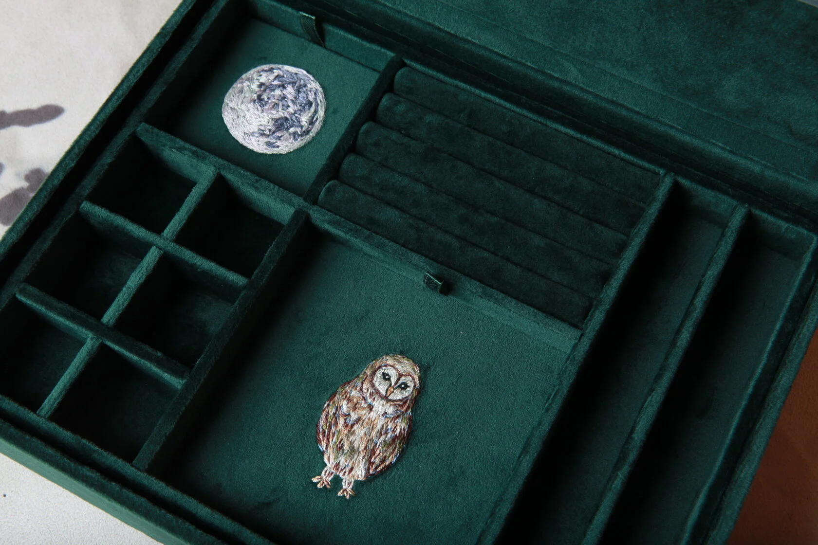 SITIS Шкатулка для украшений Emerald, двухуровневая