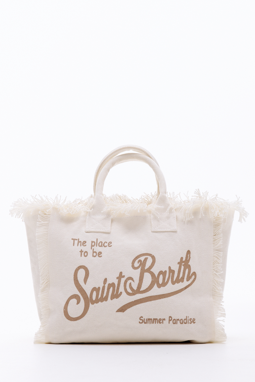 MC2 Saint Barth Сумка COLETTE из хлопка канвас кремового оттенка