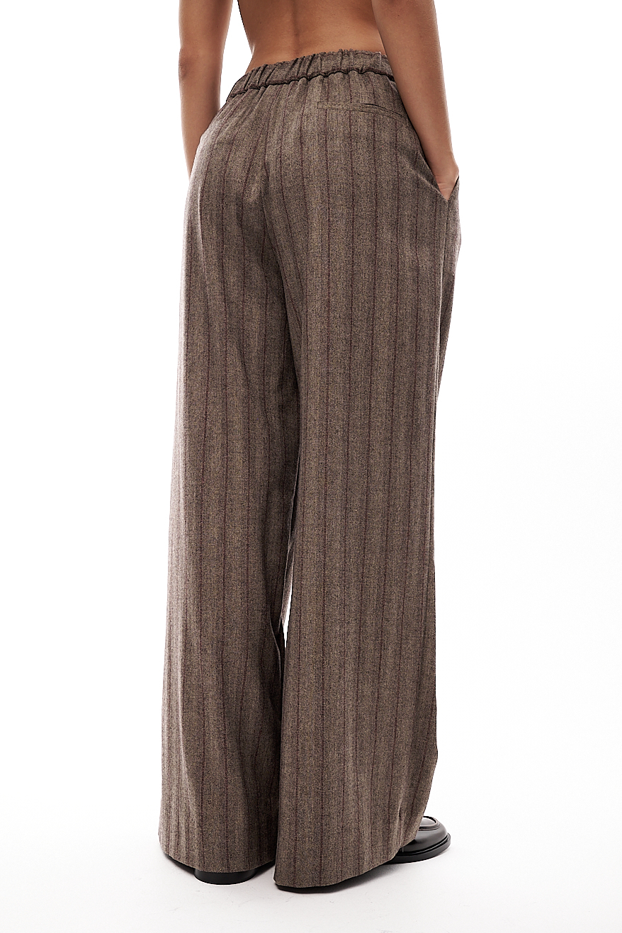 OTTOD'AME  Брюки в мужском стиле из премиальной костюмной шерсти