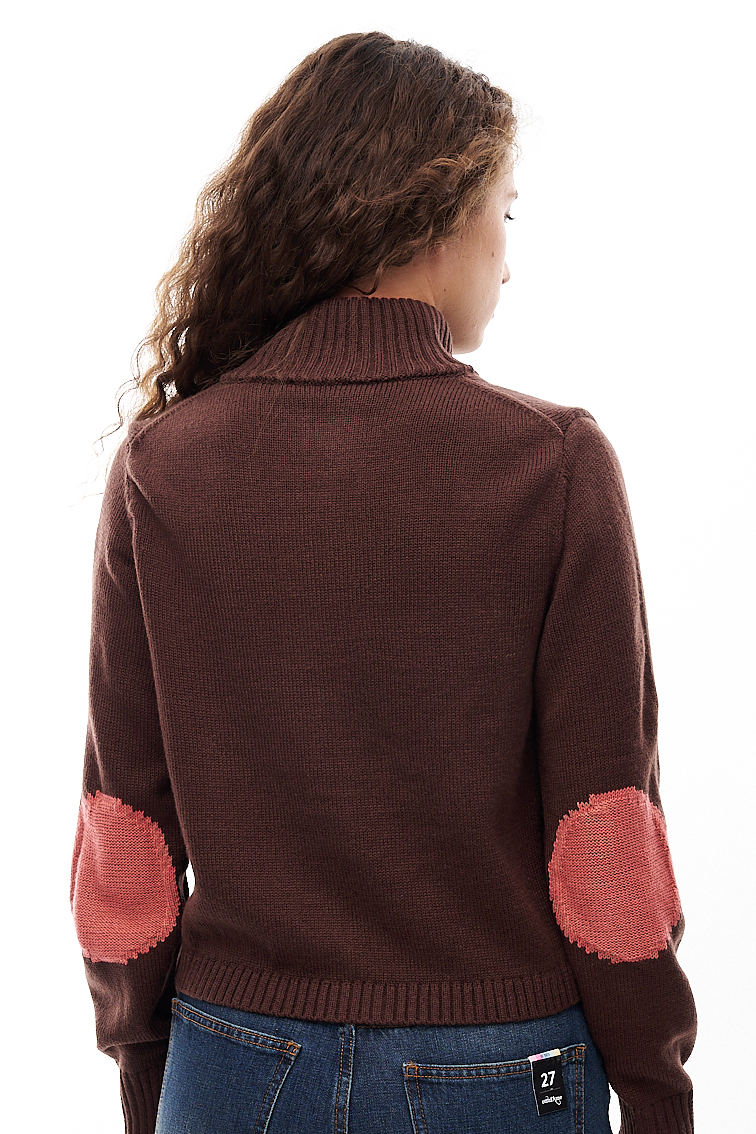 OTTOD'AME Кардиган-кроп на молнии с вышивкой «Белочки»