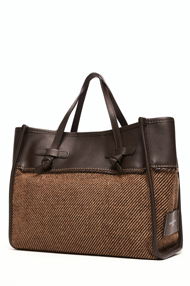 GIANNI CHIARINI  Сумка MARCELLA 32 комбинированная: велюровый жаккард + кожа с застежкой на молнии