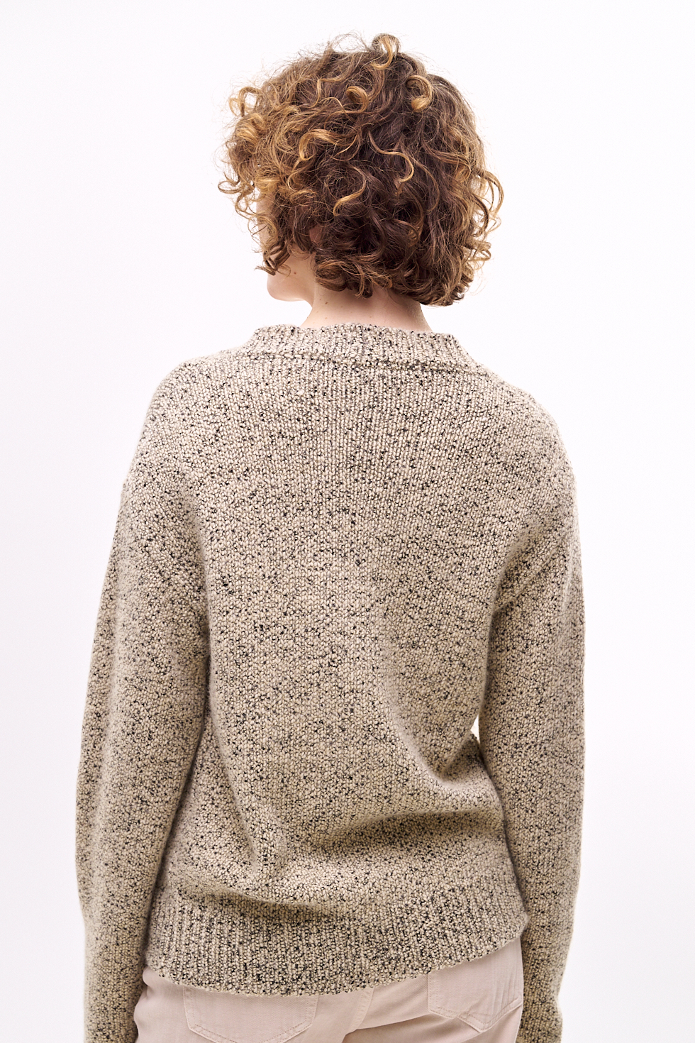 TELA Кардиган из фактурной шерсти букле меланж