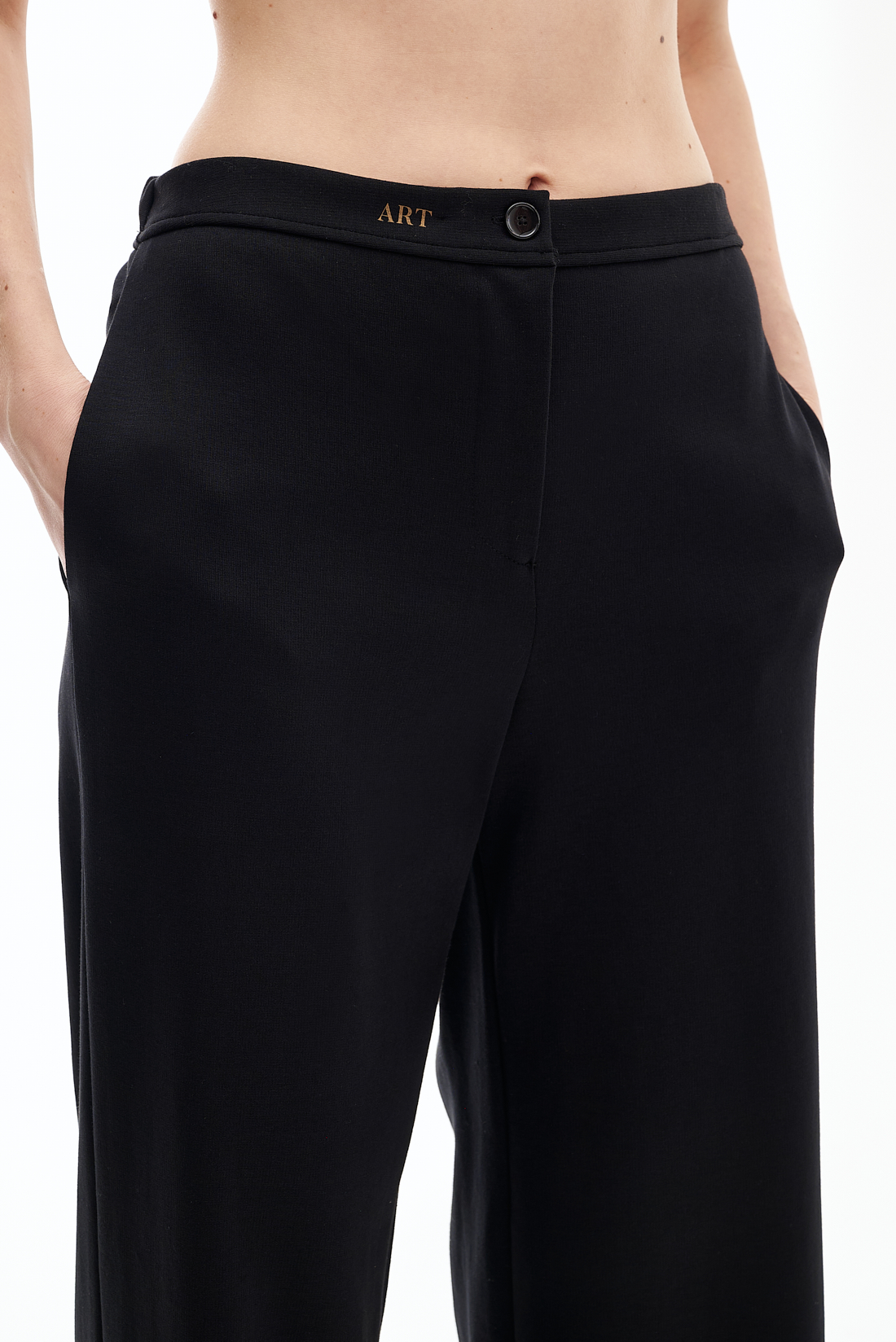 MERCÍ  Брюки силуэтной посадки из плотного хлопка ART