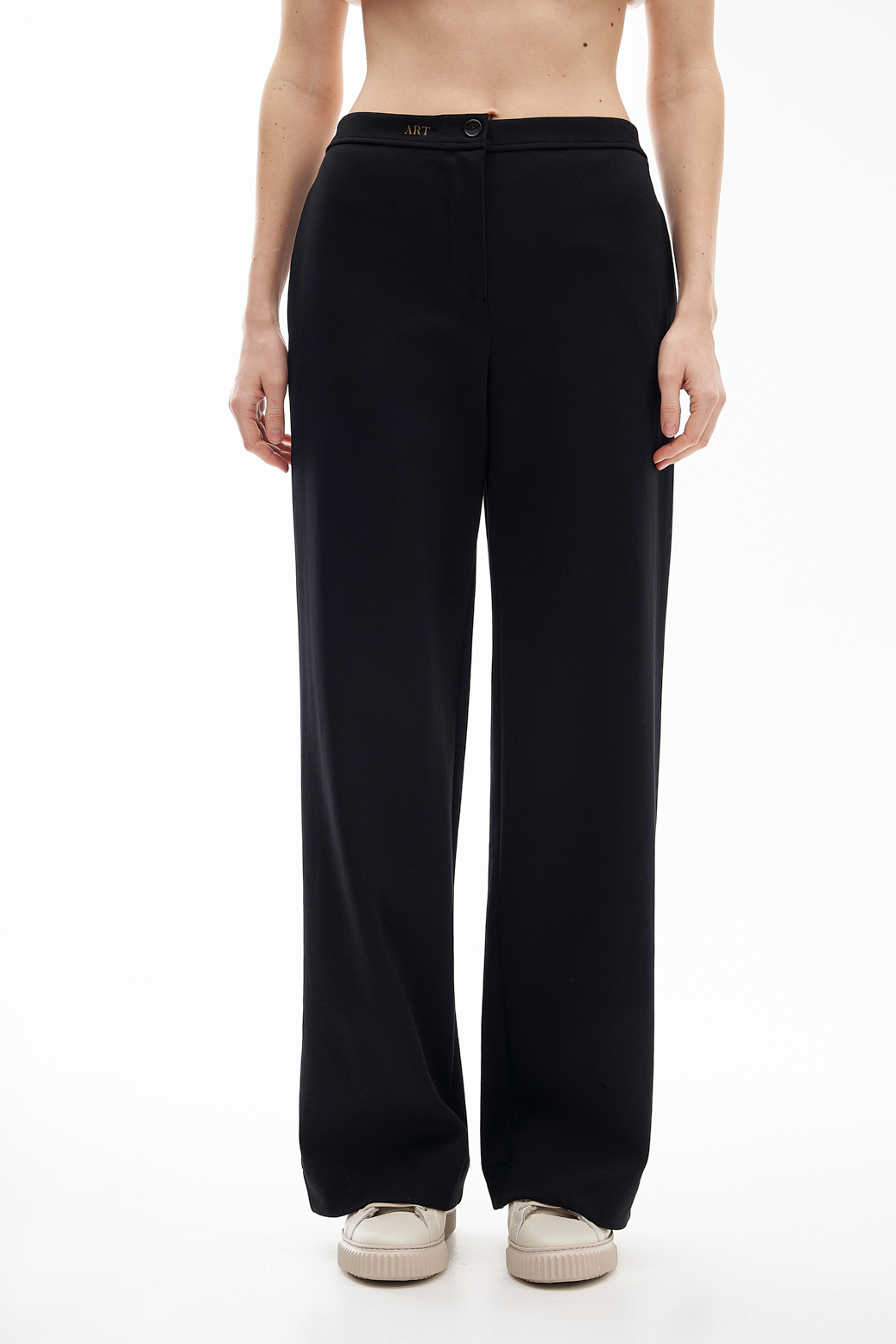 MERCÍ  Брюки силуэтной посадки из плотного хлопка ART