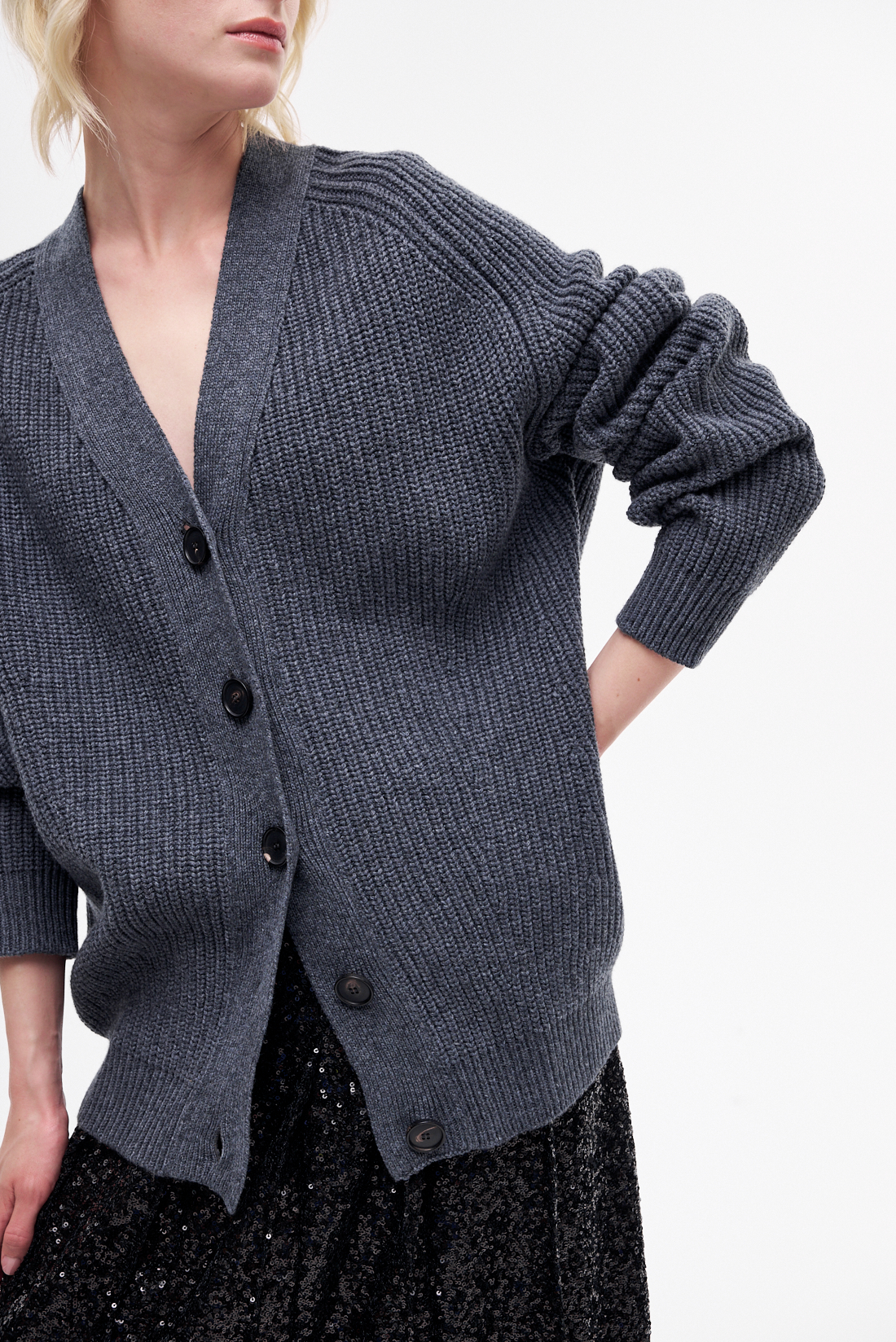 TELA Кардиган крупной вязки из премиальной шерсти