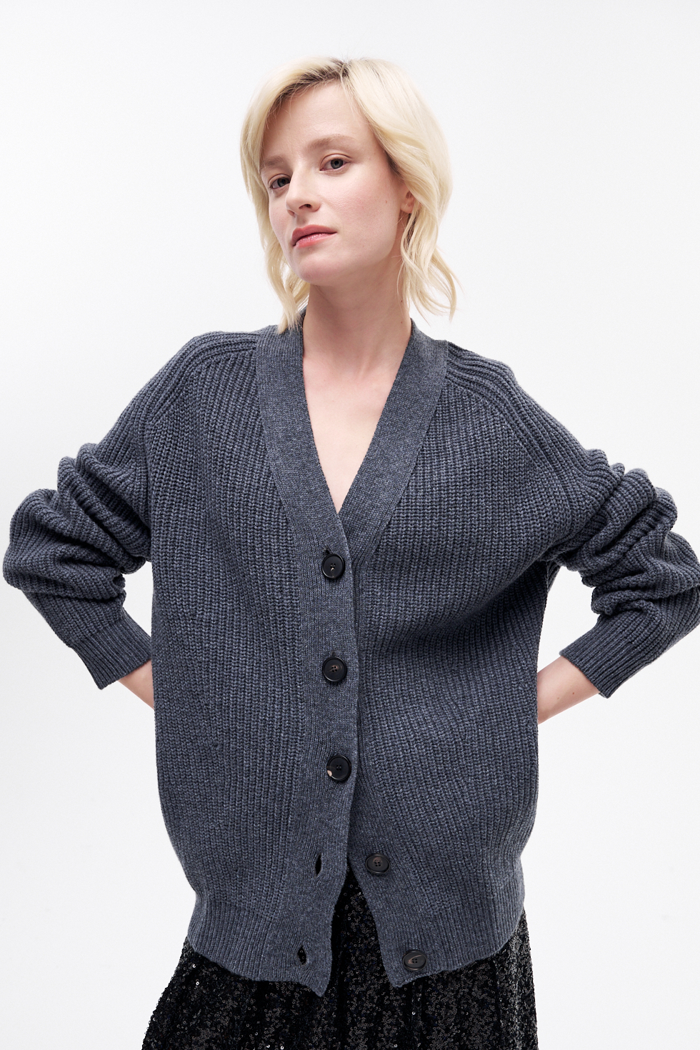 TELA Кардиган крупной вязки из премиальной шерсти