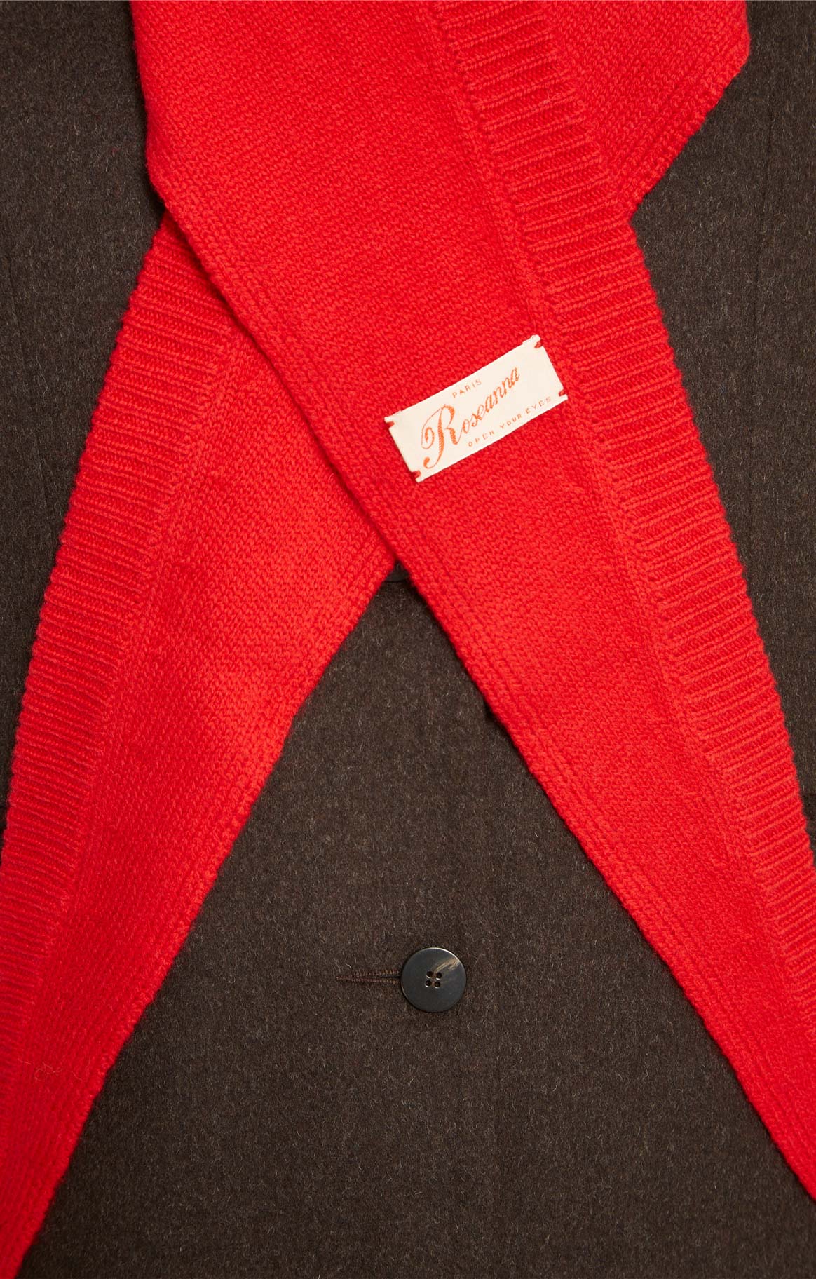 ROSEANNA Капюшон-косынка из бленда кашемира и шерсти оттенка rouge