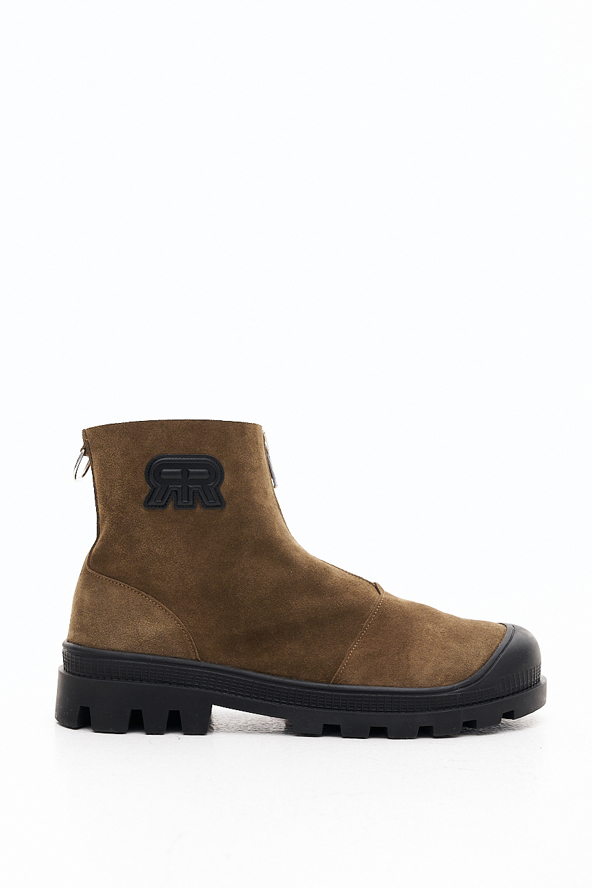 ROSEANNA Ботинки NEVADA на массивной подошве из натуральной замши оттенка оливы