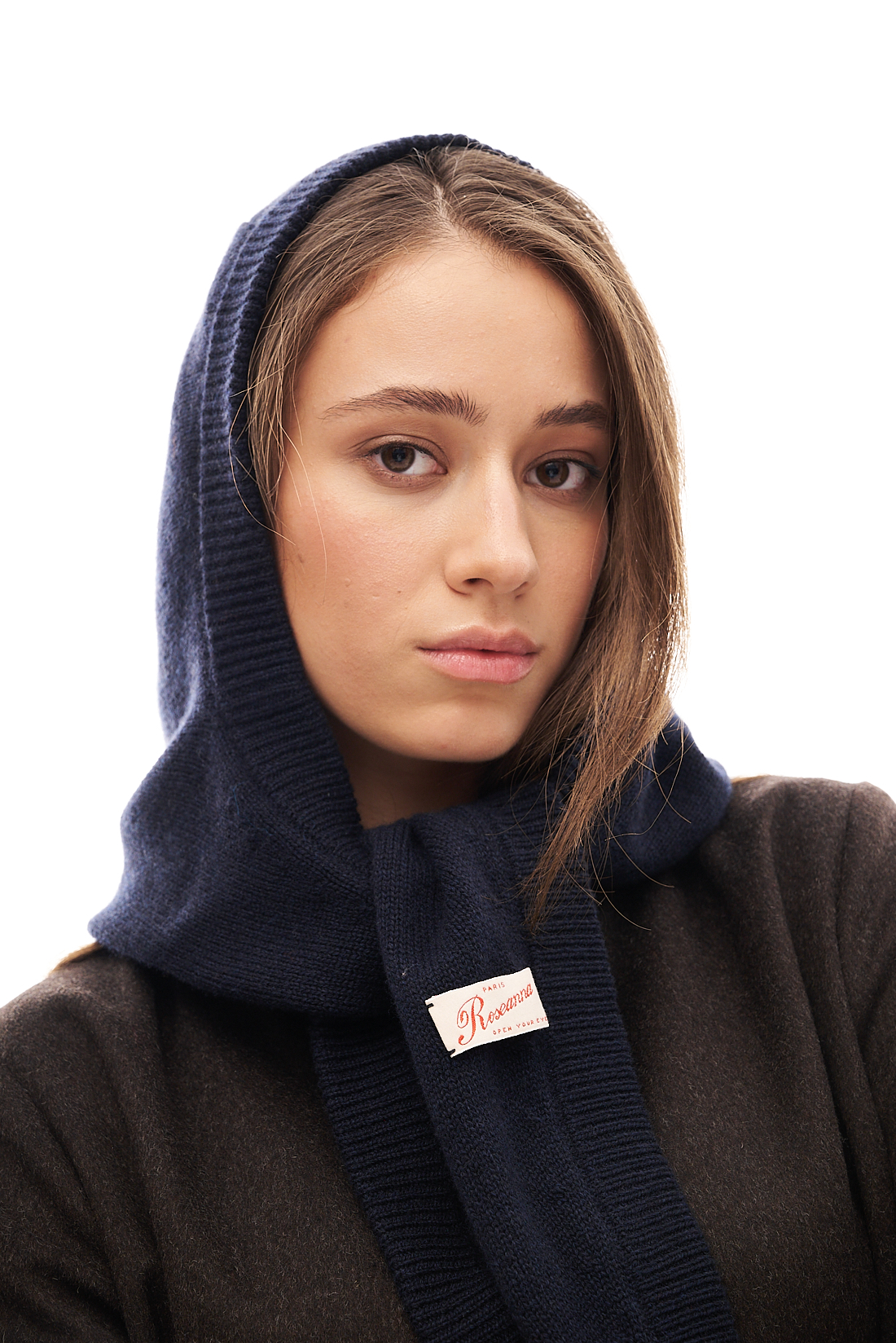 ROSEANNA Капюшон-косынка из бленда кашемира и шерсти оттенка navy blue