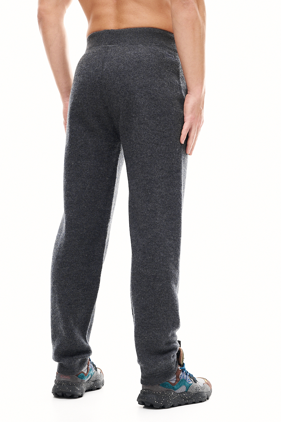 MC2 SAINT BARTH Джоггеры из премиальной шерсти lana cotta с накладными карманами на шнурке