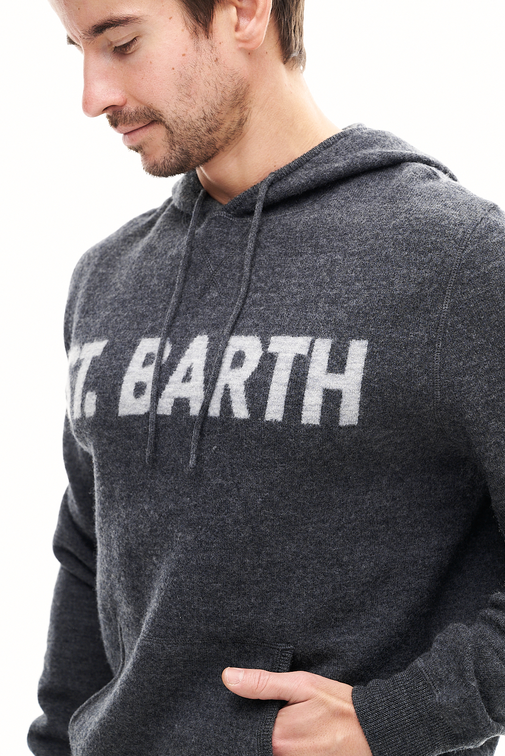 MC2 SAINT BARTH Худи из премиальной  шерсти lana cotta с фирменным лого