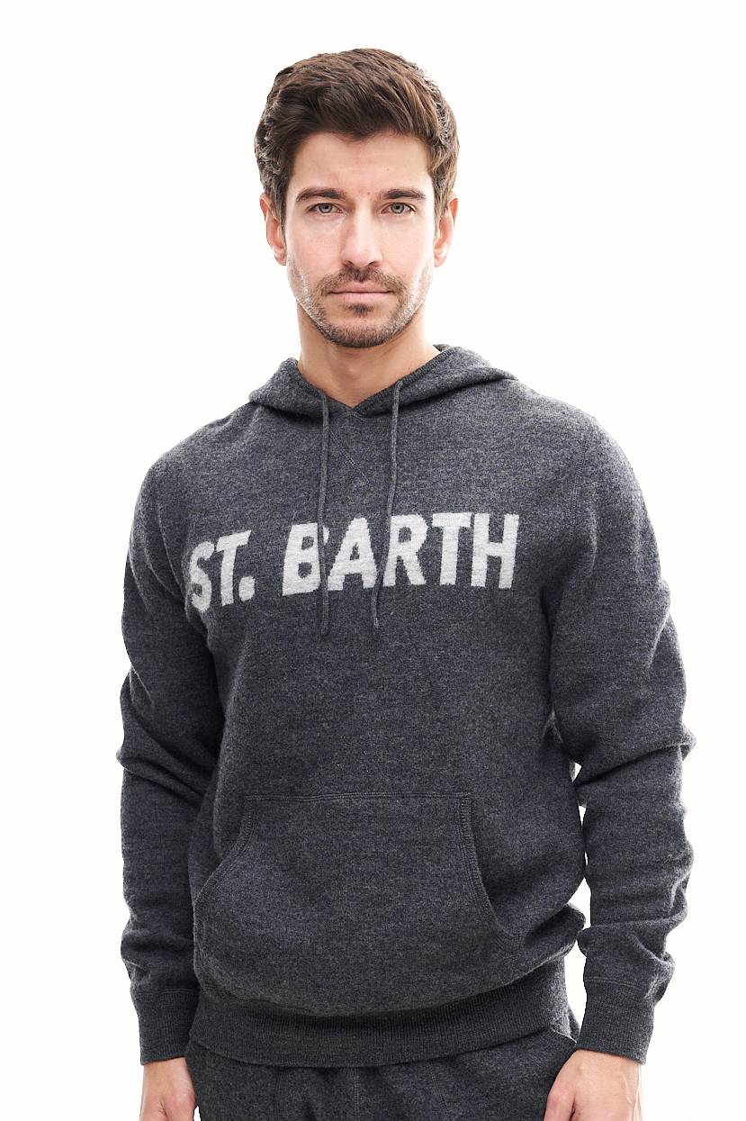 MC2 SAINT BARTH Худи из премиальной  шерсти lana cotta с фирменным лого