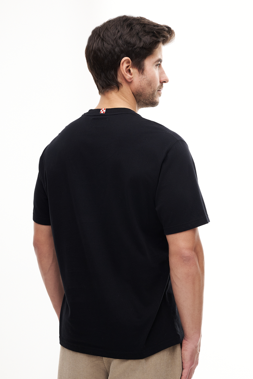 MC2 SAINT BARTH Футболка из плотного зимнего хлопка SKI LIFT