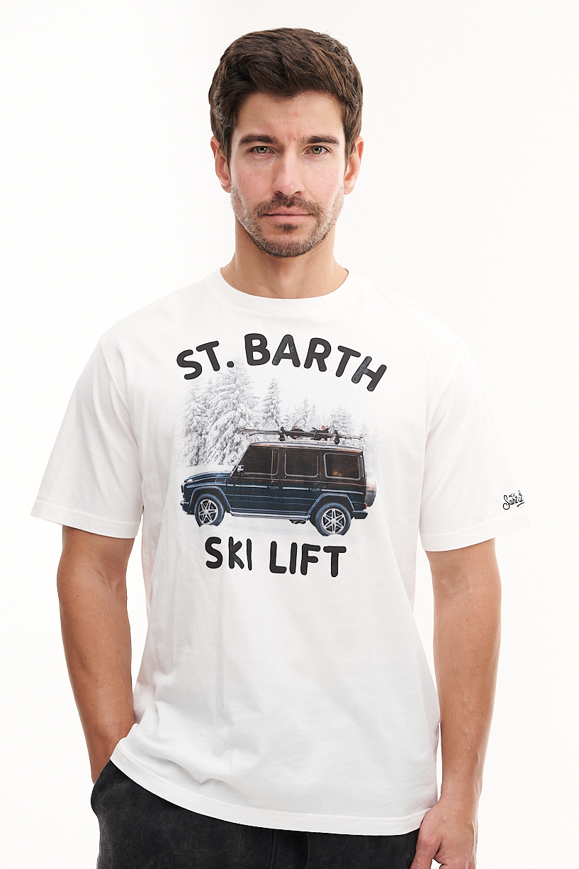 MC2 SAINT BARTH Футболка из плотного зимнего хлопка CAR LIFT