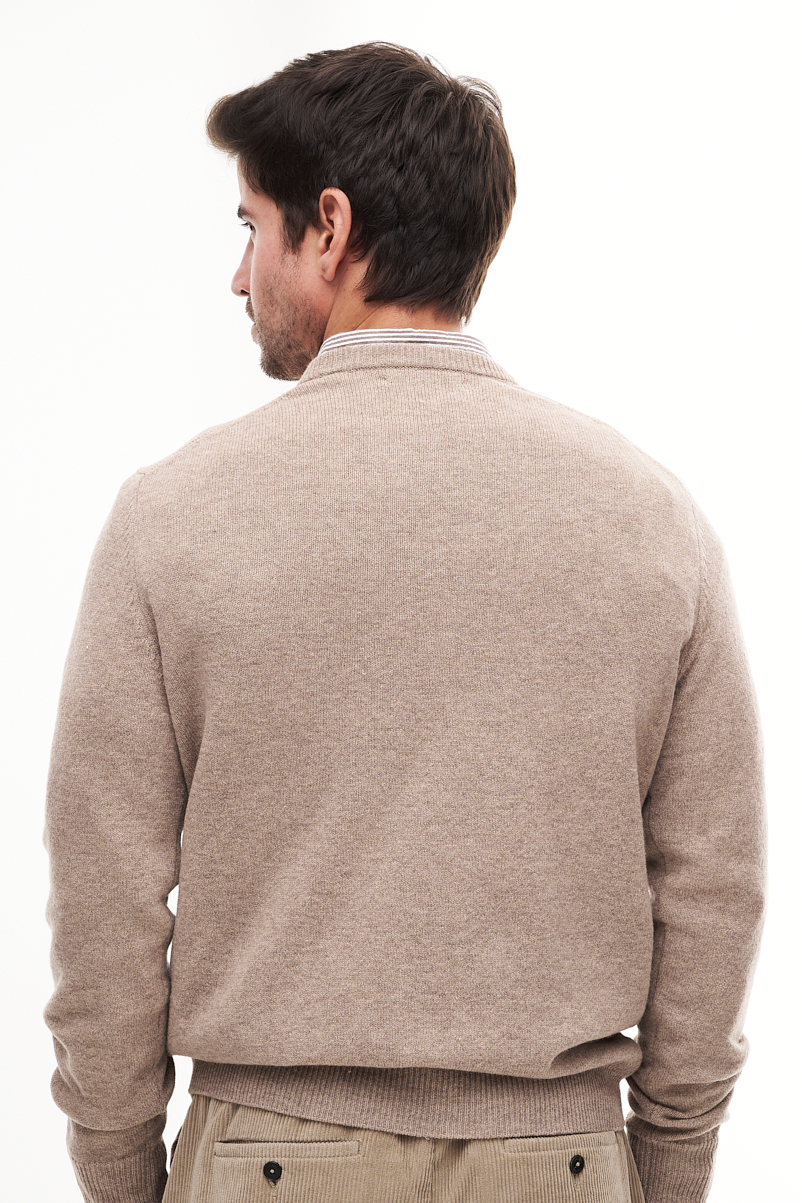 MC2 SAINT BARTH  Пуловер из овечьей шерсти оттенка кэмел