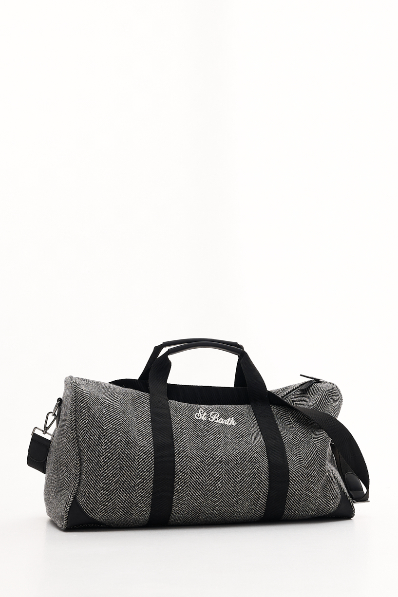 MC2 SAINT BARTH  Сумка дорожная JETLEG с внешней отделкой из твидовой шерсти