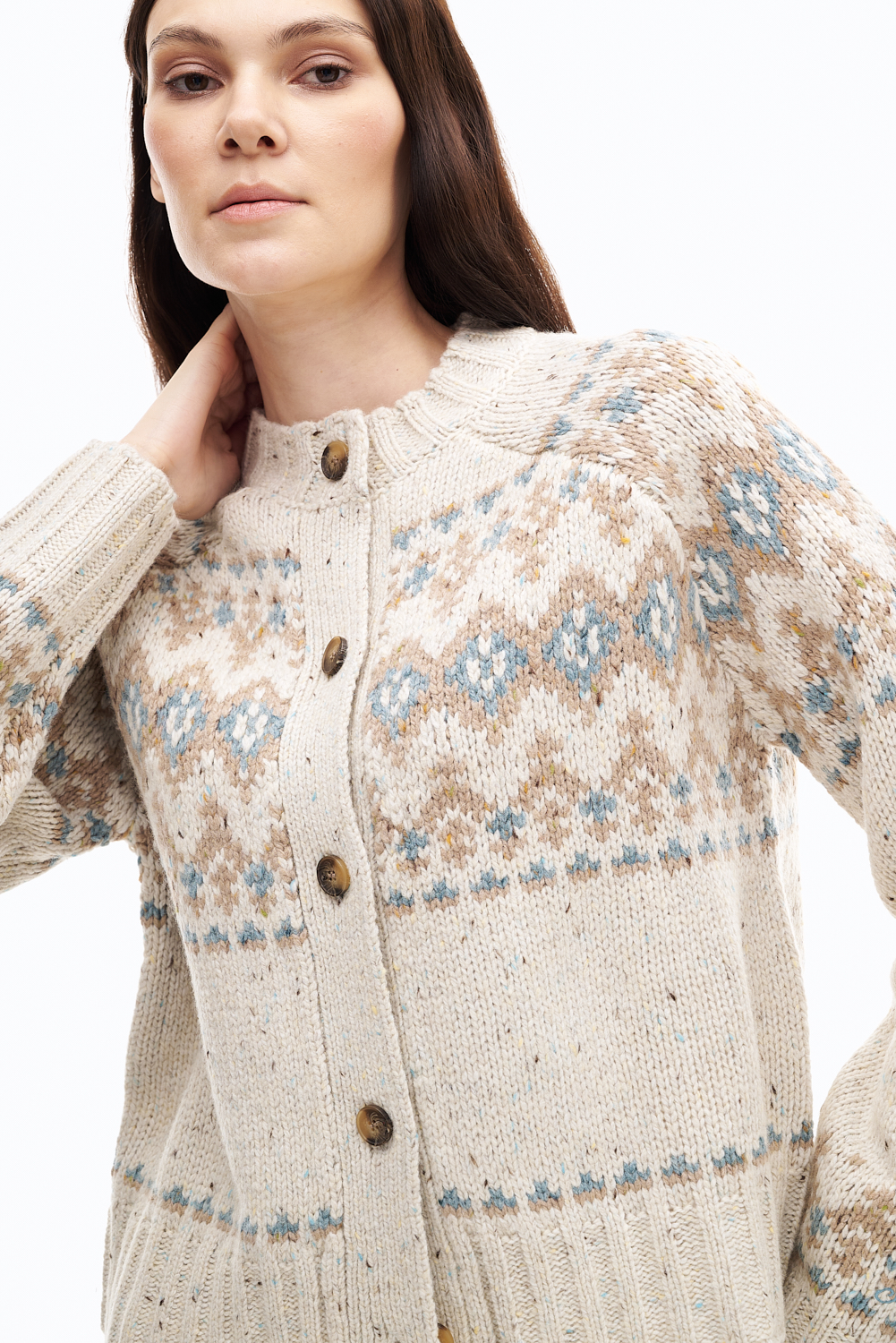 MC2 SAINT BARTH Кардиган в  рустикальной эстетике со скандинавским рисунком