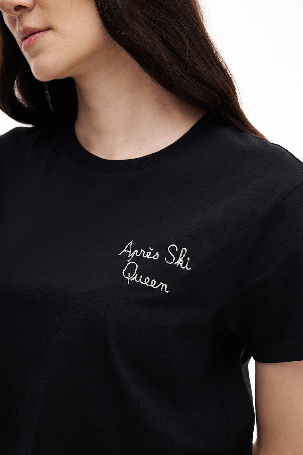 MC2 SAINT BARTH Футболка из премиального хлопка с принтом «Apres Ski Queen»