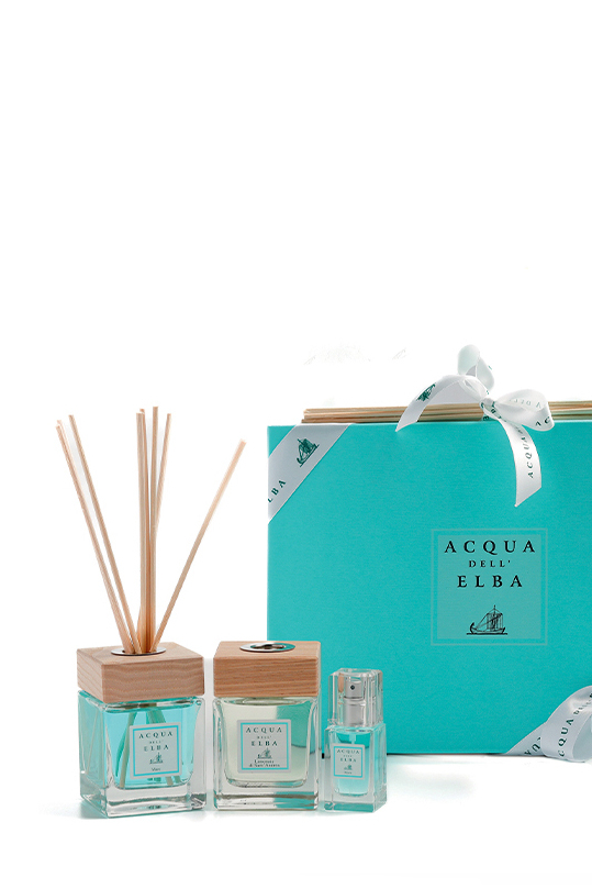 ACQUA dell’ELBA Подарочный набор Mare (100мл), Limonaiia  (100мл) и Mare спрей (15мл)