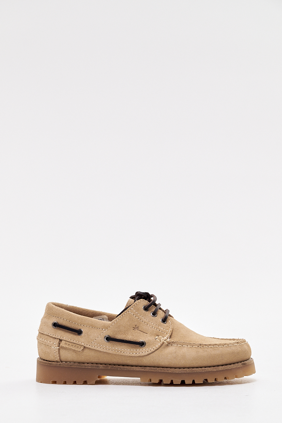 MANEBI Топсайдеры Hamptons из плотной замши с внутренней отделкой из шерсти овчины